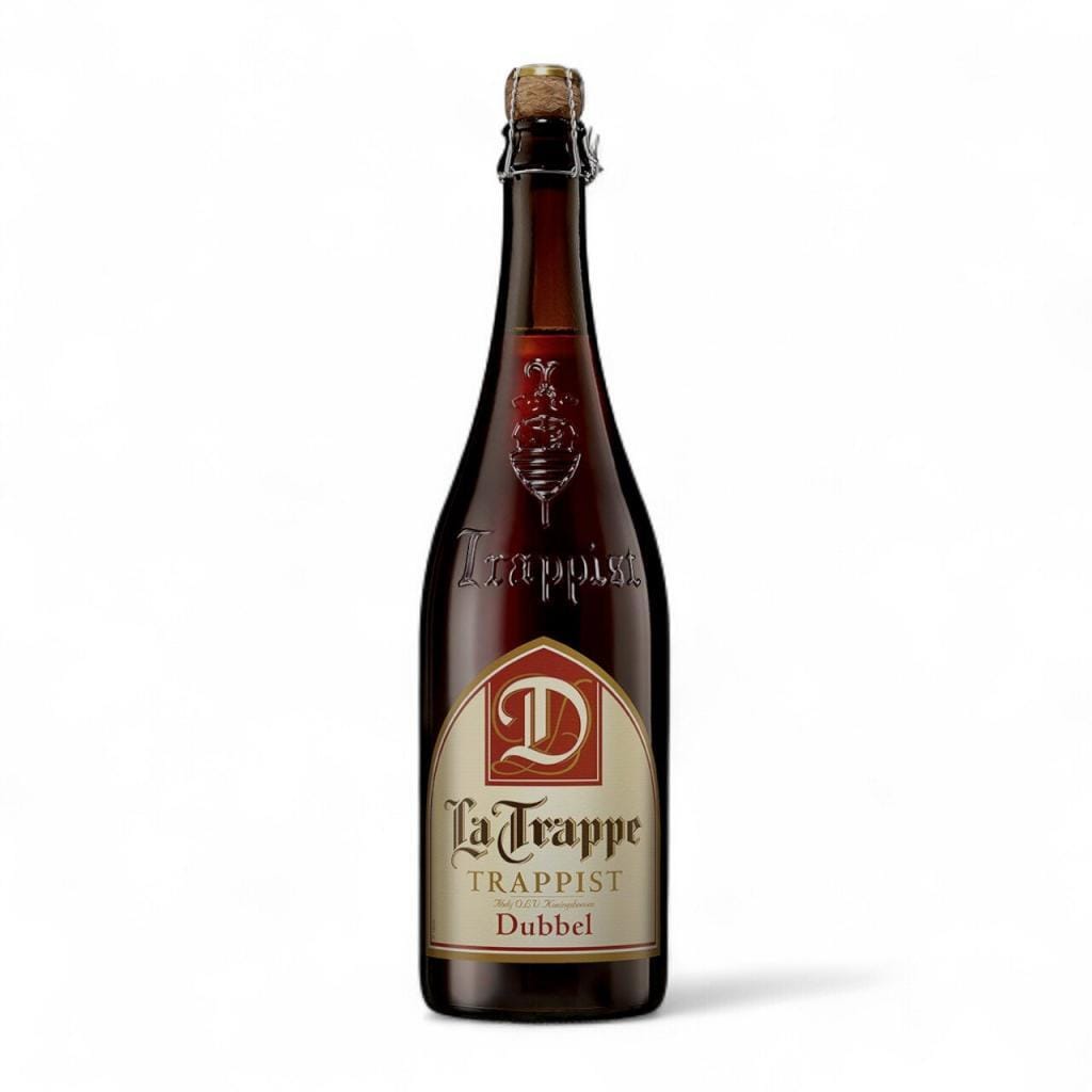 Fles La Trappe Dubbel trappistenbier van 75 cl
